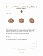 17.06 Ct. Brown Cabochon Moonstone from Ceylon (Sri Lanka) Appraisal