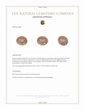 17.06 Ct. Cabochon Moonstone from Ceylon (Sri Lanka) Appraisal