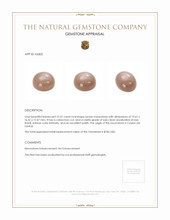 31.01 Ct. Brown Cabochon Moonstone from Ceylon (Sri Lanka) Appraisal