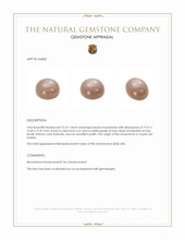 31.01 Ct. Cabochon Moonstone from Ceylon (Sri Lanka) Appraisal