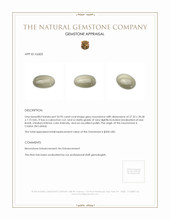 33.95 Ct. Grey Cabochon Moonstone from Ceylon (Sri Lanka) Appraisal