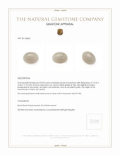 23.09 Ct. Cabochon Moonstone from Ceylon (Sri Lanka) Appraisal