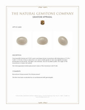 23.09 Ct. Cabochon Moonstone from Ceylon (Sri Lanka) Appraisal