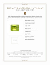 2.89 Ct. Green Peridot from Ceylon (Sri Lanka) Scan Report