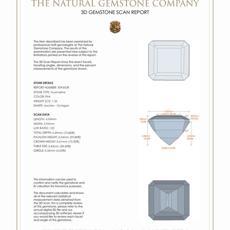 1.26 Ct. Tourmaline from Mozambique