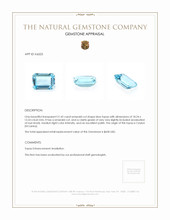 21.42 Ct. Blue Topaz from Ceylon (Sri Lanka) Appraisal