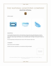 20.72 Ct. Blue Topaz from Ceylon (Sri Lanka) Appraisal