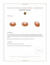 13.06 Ct. Cabochon Moonstone from Ceylon (Sri Lanka) Appraisal