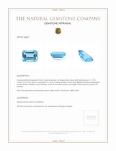 20.32 Ct. Blue Topaz from Ceylon (Sri Lanka) Appraisal