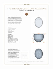 16.64 Ct. Cabochon Moonstone from Ceylon (Sri Lanka) 3 D Scan Report