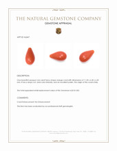 2.66 Ct. Coral from Italy Appraisal