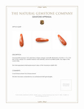 7.50 Ct. Coral from Italy Appraisal