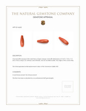 8.58 Ct. Coral from Italy Appraisal
