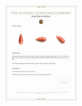 5.48 Ct. Coral from Italy Appraisal