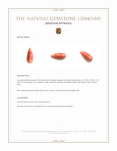 5.48 Ct. Coral from Italy Appraisal
