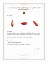 5.74 Ct. Coral from Australia Appraisal