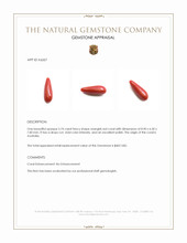 5.74 Ct. Coral from Australia Appraisal