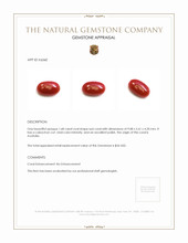 1.68 Ct. Cabochon Coral from Australia Appraisal