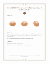 15.50 Ct. Cabochon Moonstone from Ceylon (Sri Lanka) Appraisal