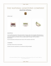 1.88 Ct. Tourmaline from Mozambique Appraisal