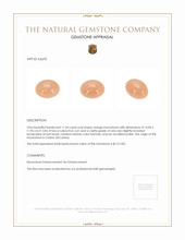 11.44 Ct. Peach Cabochon Moonstone from Ceylon (Sri Lanka) Appraisal