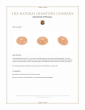 11.44 Ct. Cabochon Moonstone from Ceylon (Sri Lanka) Appraisal