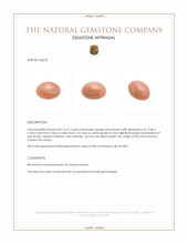 13.31 Ct. Cabochon Moonstone from Ceylon (Sri Lanka) Appraisal