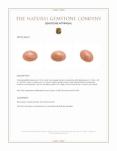 13.31 Ct. Cabochon Moonstone from Ceylon (Sri Lanka) Appraisal