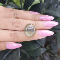 11.81 Ct. Cabochon Moonstone from Ceylon (Sri Lanka) Life Style