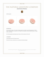 2.94 Ct. Cabochon Coral from Italy Appraisal