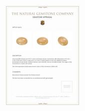 39.57 Ct. Cabochon Moonstone from Ceylon (Sri Lanka) Appraisal