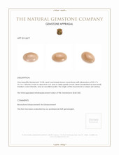 15.98 Ct. Cabochon Moonstone from Ceylon (Sri Lanka) Appraisal