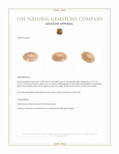 15.98 Ct. Peach Cabochon Moonstone from Ceylon (Sri Lanka) Appraisal