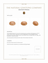 15.36 Ct. Brown Cabochon Moonstone from Ceylon (Sri Lanka) Appraisal