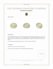 33.16 Ct. Grey Cabochon Moonstone from Ceylon (Sri Lanka) Appraisal