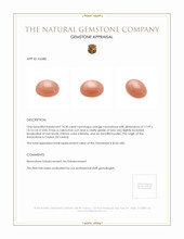 14.30 Ct. Cabochon Moonstone from Ceylon (Sri Lanka) Appraisal