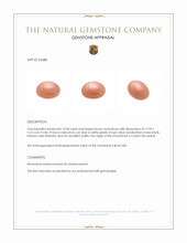 14.30 Ct. Brown Cabochon Moonstone from Ceylon (Sri Lanka) Appraisal