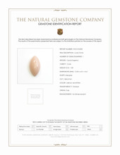 1.83 Ct. Salmon and White Cabochon Coral from Italy Scan Report