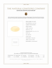 16.68 Ct. Yellow Cabochon Moonstone from Ceylon (Sri Lanka) Scan Report