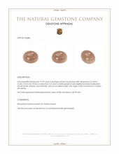 19.93 Ct. Cabochon Moonstone from Ceylon (Sri Lanka) Appraisal