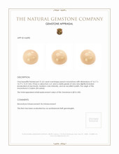 21.62 Ct. Peach Cabochon Moonstone from Ceylon (Sri Lanka) Appraisal