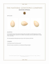 5.00 Ct. Cabochon Coral from Italy Appraisal