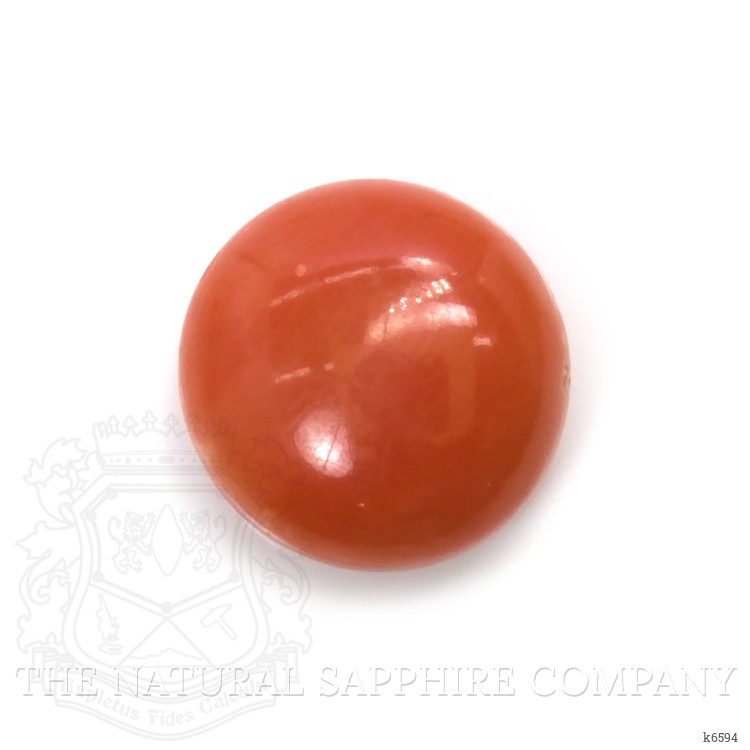 6.10 Ct. Cabochon Coral from Malaysia