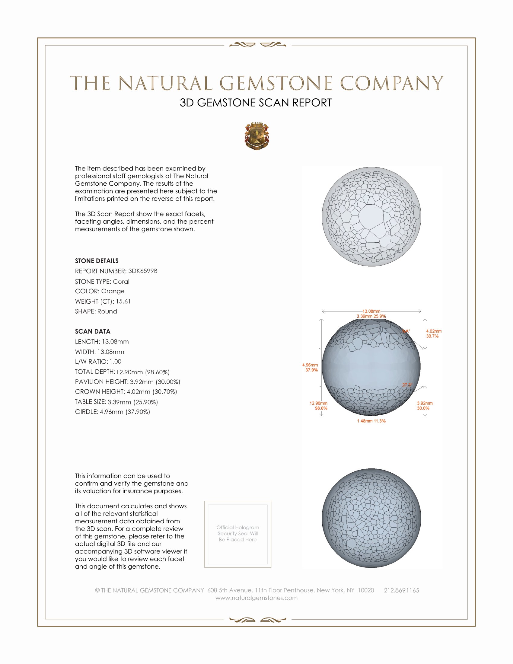 15.61 Ct. Coral from Malaysia