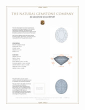 2.53 Ct. Brownish Yellow Zircon from Ceylon (Sri Lanka) 3 D Scan Report