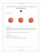 4.23 Ct. Coral from Malaysia Appraisal