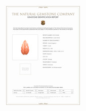 3.84 Ct. Angel Skin (Peach) Coral from Indonesia Scan Report