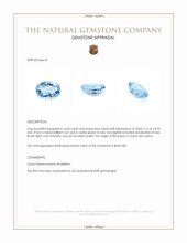 16.68 Ct. Blue Topaz from Ceylon (Sri Lanka) Appraisal