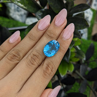 16.17 Ct. Topaz from Ceylon (Sri Lanka) Life Style