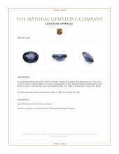 0.57 Ct. Greyish Blue Spinel from Ceylon (Sri Lanka) Appraisal